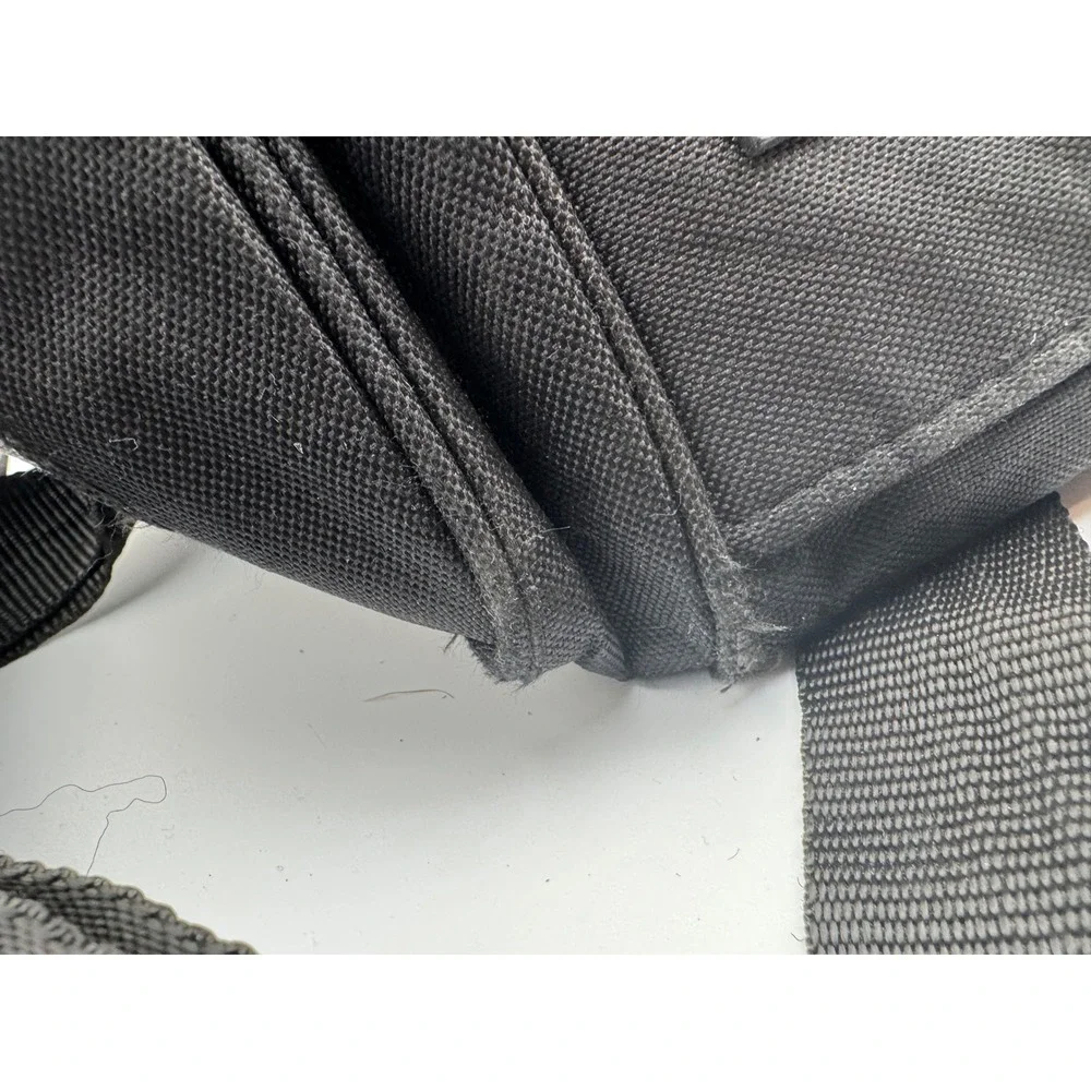 Eddie Bauer Grey Black Ballistic Nylon Duffel Bag Travel Gym Weekender Carry On